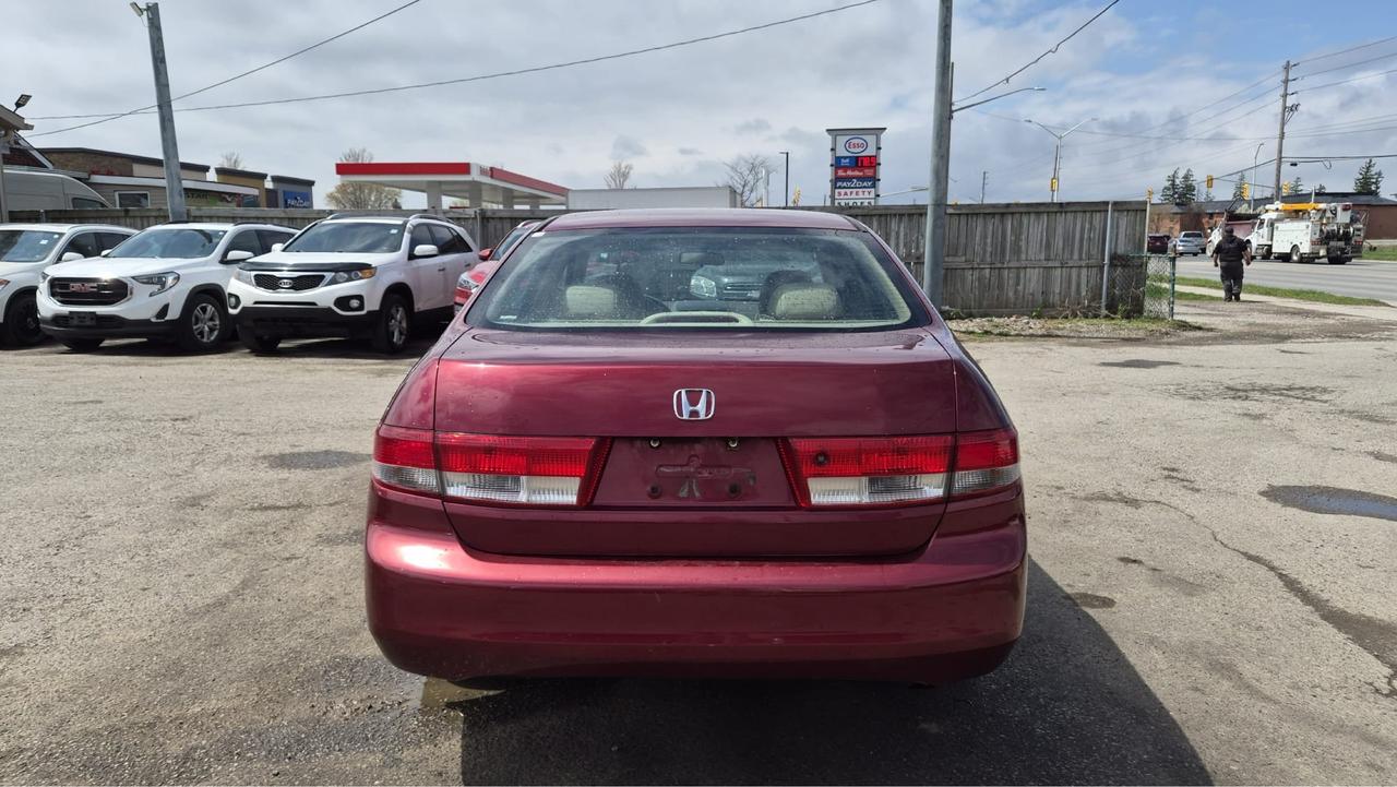 2004 Honda Accord EX-L, SEDAN, LEATHER, 4 CYL, ONLY 134KMS, CERT Photo3