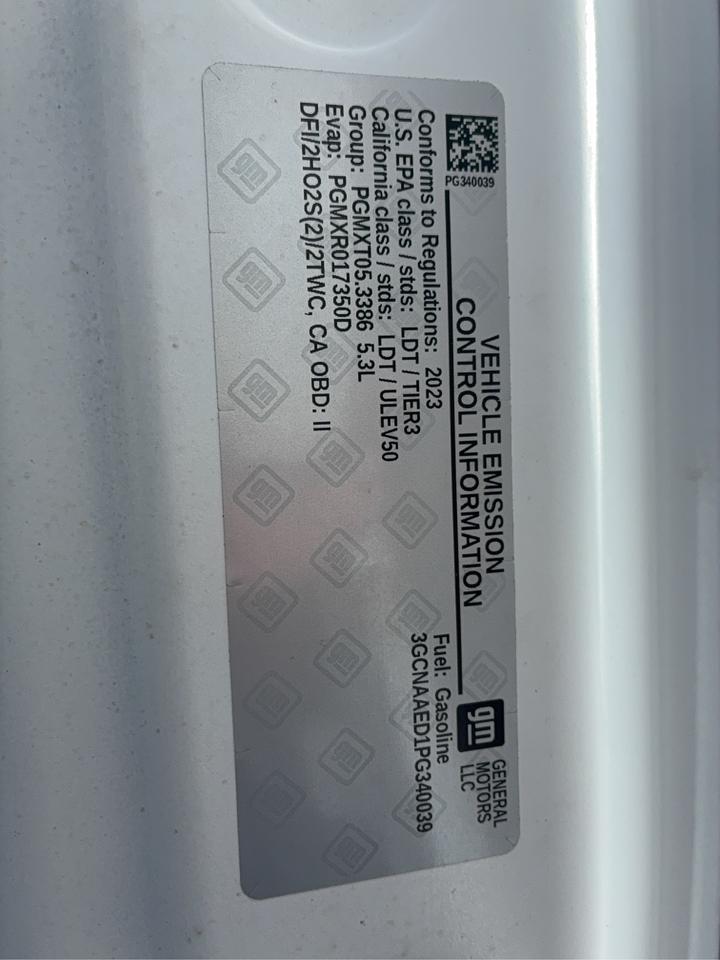 2023 Chevrolet Silverado 1500 WT RegCab 2WD 5.3L8cylGas 8ftBox BackUpCam Photo