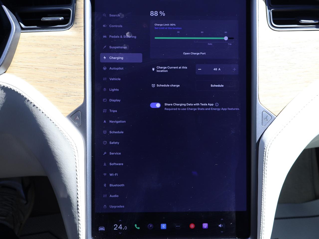 2019 Tesla Model S LONG RANGE AWD CERTIFIED *ACCIDENT FREE*WHITE INT* CAMERA NAV BLUETOOTH LEATHER HEATED SEATS PANO ROOF CRUISE ALLOYS Photo