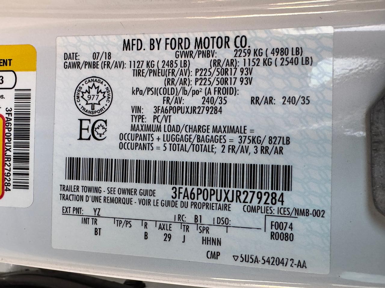 2018 Ford Fusion Energi SE ENERGI+Leather+ApplePlay+CLEAN CARFAX Photo