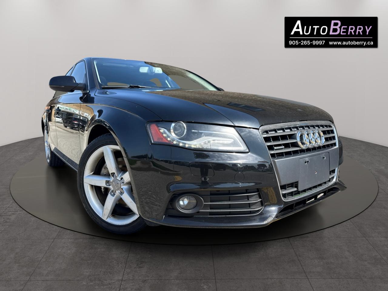 <p><strong>2012&nbsp;Audi A4 Quattro Premium<span id=jodit-selection_marker_1777405532412_832740796809985 data-jodit-selection_marker=start style=line-height: 0; display: none;></span> Black On Black Leather Interior&nbsp;</strong></p><p> 2.0L&nbsp;<span> All Wheel Drive  Auto  A/C  Leather Interior&nbsp;</span><span> Heated Front Seats&nbsp;</span><span> Power Options&nbsp;</span><span></span><span>&nbsp;Power Seats&nbsp;</span><span></span><span>&nbsp;Memory Driver Seat&nbsp;</span><span></span><span>&nbsp;Power Sunroof&nbsp;</span><span> Steering Wheel Mounted Controls&nbsp;</span><span></span><span>&nbsp;Bluetooth&nbsp;</span><span> Keyless Entry&nbsp;</span><span></span><span>&nbsp;Fog Lights&nbsp;</span><span> Alloy Wheels&nbsp;</span><span></span></p><p><strong><br></strong></p><p><span><strong>*** Fully Certified ***</strong></span><br></p><p><span><strong>*** ONLY 176,776 KM ***</strong></span></p><p><br></p><p><span><strong>CARFAX REPORT:&nbsp;<a href=https://vhr.carfax.ca/?id=QpemVJ6vlj+Ls14IQg9n45h%2FXwUWEPzj>https://vhr.carfax.ca/?id=QpemVJ6vlj+Ls14IQg9n45h%2FXwUWEPzj</a></strong></span></p> <span id=jodit-selection_marker_1689009751050_8404320760089252 data-jodit-selection_marker=start style=line-height: 0; display: none;></span>