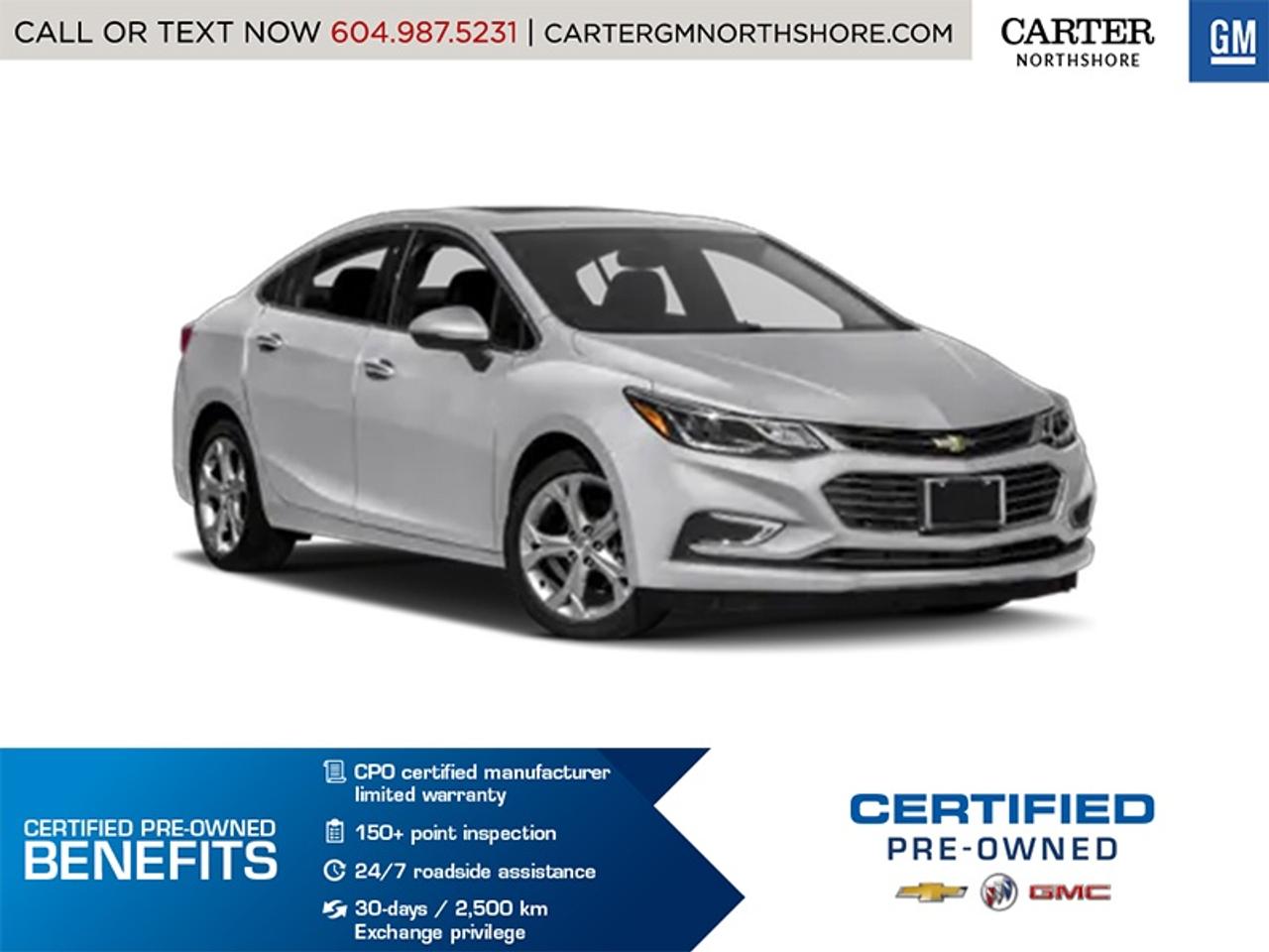 Used 2018 Chevrolet Cruze LT/HEATED SEATS/BLUETOOTH/7