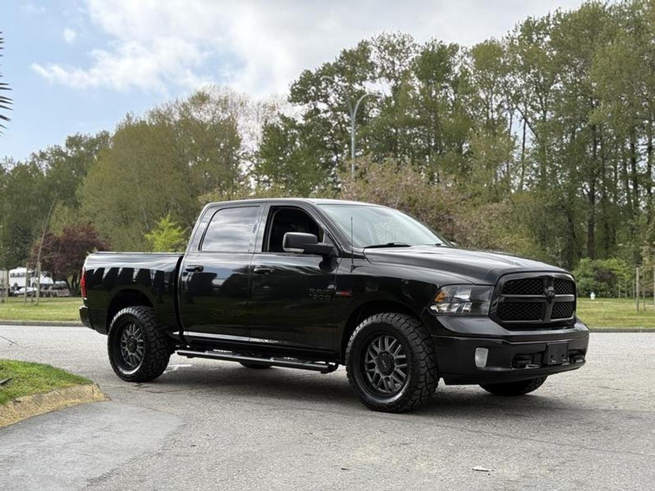 This 2018 Ram 1500 Big Horn Black Package Crew Cab 4x4 is powered by a 3.0L V6 EcoDiesel paired with an 8-speed TorqueFlite automatic transmission, offering towing capability rated up to approximately 9,200 lbs. It features Premium Katzkin leather bucket seats, heated front seats, heated steering wheel, power lumbar adjustment, and a rear power sliding window for added comfort and convenience. Technology includes Uconnect 4C with an 8.4-inch display, Apple CarPlay, steering wheel-mounted audio controls, a 7-inch customizable in-cluster display, and a backup camera. Additional equipment includes a tow hitch receiver, tonneau cover, running boards, pickup box lighting, fog lamps, 115-volt auxiliary power outlet, fold-flat load floor with storage, and a 3.55 rear axle ratio. Finished in black with a black leather interior, this four-door pickup offers a well-equipped blend of capability, comfort, and everyday practicality. This item is currently OFFSITE. You must register an appointment with our office to schedule an offsite viewing. Appointments must be made a minimum of one business day in advance (and as defined by the days that Repo.com is open for business) before your appointment can be scheduled and confirmed. We may, at our own discretion, instead opt to transport smaller items to Repo.coms main yard for viewing purposes.  $28,890.00 plus $375 processing fee, $29,265.00 total payment obligation before taxes.   Listing report, warranty, contract commitment cancellation fee, financing available on approved credit (some limitations and exceptions may apply). All above specifications and information is considered to be accurate but is not guaranteed and no opinion or advice is given as to whether this item should be purchased. We do not allow test drives due to theft, fraud, acts of vandalism and undetectable impaired driving. Instead we provide the following benefits: Complimentary Warranty (with options to extend), Limited Money Back Satisfaction Guarantee on Fully Completed Contracts, Contract Commitment Cancellation, and an Open-Ended Sell-Back Option. Ask seller for details or call 604-522-REPO(7376) to confirm listing availability.