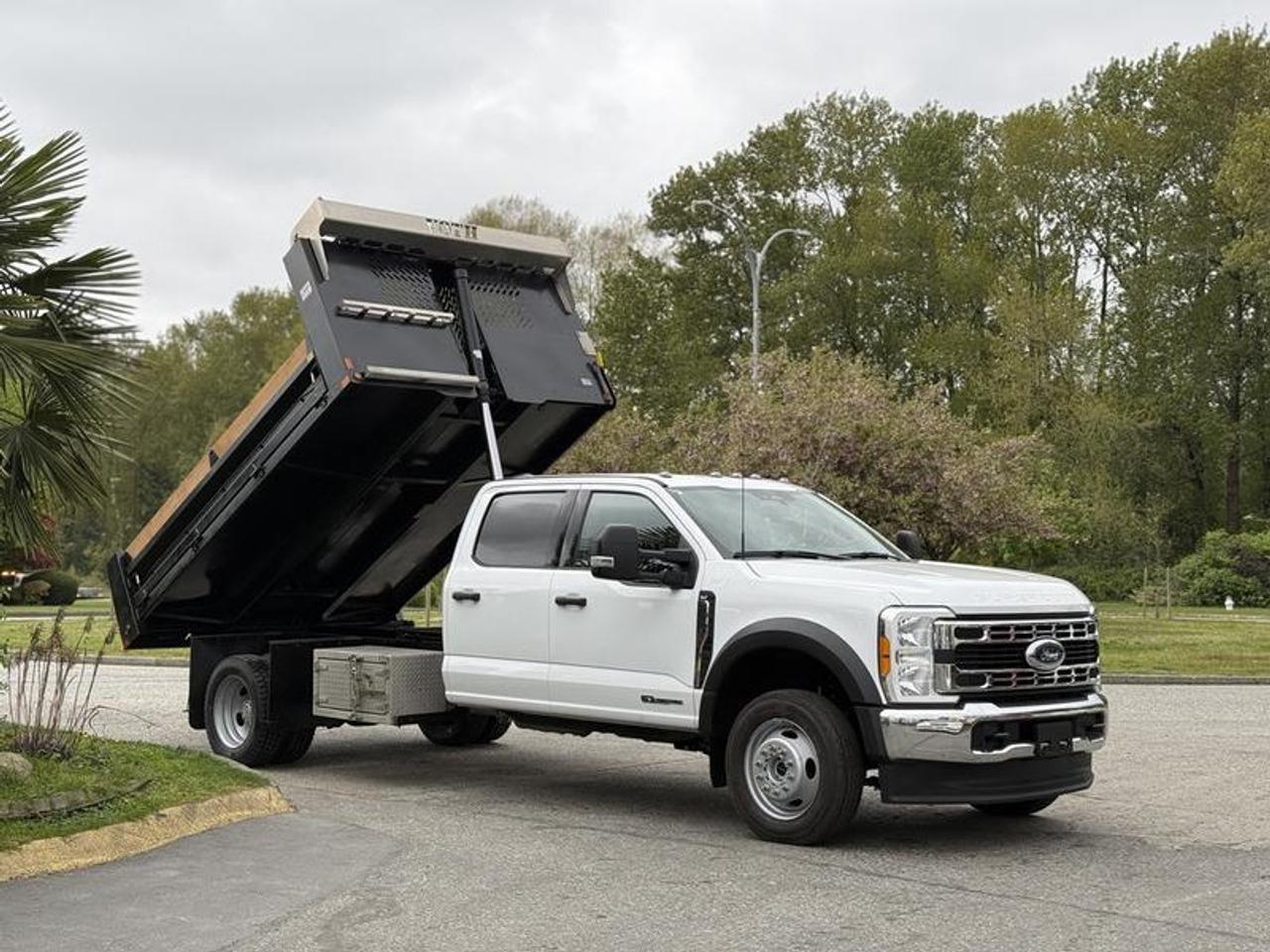 Used 2023 Ford F-550 XLT 4x4 Powerstroke Diesel Dump Truck for sale in Burnaby, BC