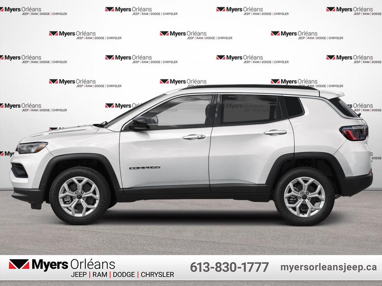 <b>Low Mileage, Heated Steering Wheel,  Remote Start,  Climate Control,  Proximity Key,  Heated Seats!</b><br> <br> Elevate your driving experience with this 2025 Jeep Compass, with advanced tech and a slew of great standard features. This 2025 Jeep Compass is fresh on our lot in Orleans. <br> <br>Keeping with quintessential Jeep engineering, this 2025 Compass sports a striking exterior design, with an extremely refined interior, loaded with the latest and greatest safety, infotainment and convenience technology. This SUV also has the off-road prowess to booth, with rugged build quality and great reliability to ensure that you get to your destination and back, as many times as you want. This low mileage SUV has just 4,581 km. Its Bright White in colour and is completely accident free based on the <a href=https://vhr.carfax.ca/?id=pLlOv8BPue2ijnBFFKaUyJPvJLHUBIg8 target=_blank>CARFAX Report</a>. It has an Automatic transmission and is powered by a 200HP 2.0L 4 Cylinder Engine. <br> <br> Our Compasss trim level is North. This Compass North steps things up with a heated steering wheel, dual-zone climate control, remote engine start, roof rack rails, front fog lamps and cornering headlamps, in addition to heated front seats, a 10.1-inch infotainment screen powered by Uconnect 5 with Apple CarPlay and Android Auto, push button start, air conditioning, cruise control with steering wheel controls, and front and rear cupholders. Safety features also include lane keeping assist with lane departure warning, forward collision warning with active braking, driver monitoring alert, and a rearview camera. This vehicle has been upgraded with the following features: Heated Steering Wheel, Remote Start, Climate Control, Proximity Key, Heated Seats, LED Lights, Lane Keep Assist.<br> To view the original window sticker for this vehicle view this <a href=http://www.chrysler.com/hostd/windowsticker/getWindowStickerPdf.do?vin=3C4NJDBNXST607645 target=_blank>http://www.chrysler.com/hostd/windowsticker/getWindowStickerPdf.do?vin=3C4NJDBNXST607645</a>. <br/><br> <br>To apply right now for financing use this link: <a href=https://www.myersorleansjeep.ca/apply-for-financing/ target=_blank>https://www.myersorleansjeep.ca/apply-for-financing/</a><br><br> <br/><br>The road to new driving experiences begins in our inventory, where youll find an incredible array of brand-new cars, trucks, minivans, and SUVs, including two of our bestselling models, the Dodge Ram 1500 and the Dodge Grand Caravan. If you want to know what the cutting edge of automotive technology looks like, all you have to do is visit Myers Orleans Jeep! Each model comes loaded with the convenient features and cool technology that help make every trip memorable. Looking for additional everyday luxury at a price thats incredibly wallet-friendly? Choose from our selection of quality pre-owned models! If you can think of a road, our friendly and knowledgeable sales team will help you find the perfect vehicle to drive it.<br><br>We may be a well-established dealership thats been part of the community for many years, but that doesnt mean were stuck in the past! At Myers Orleans Jeep, were proud to provide a fresh, modern approach to car buying. Using our array of online tools, you can browse our extensive inventory, schedule a service appointment, order parts, and even apply for credit from wherever youve got a connection. Our goal is to create relationships that will last, and we know that the best way to do this is by providing a dealership experience thats based on honesty, transparency, trust, and a commitment to customers. Stop by today and discover all the ways we go above and beyond for you.<br><br> Come by and check out our fleet of 30+ used cars and trucks and 80+ new cars and trucks for sale in Orleans.  o~o