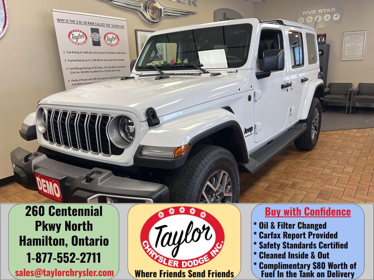 2025 Jeep Wrangler Sahara V6 *LEATHER *NAVI *SAFETY GROUP *PWR SEATS Photo