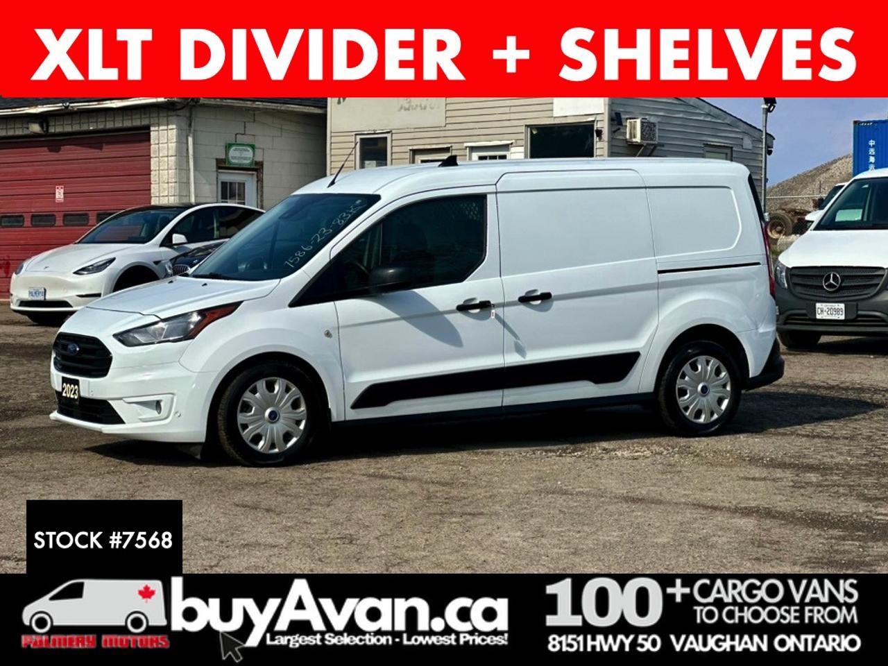 2023 Ford Transit Connect Cargo Van Transit Connect XLT Divider + Shelves Photo0