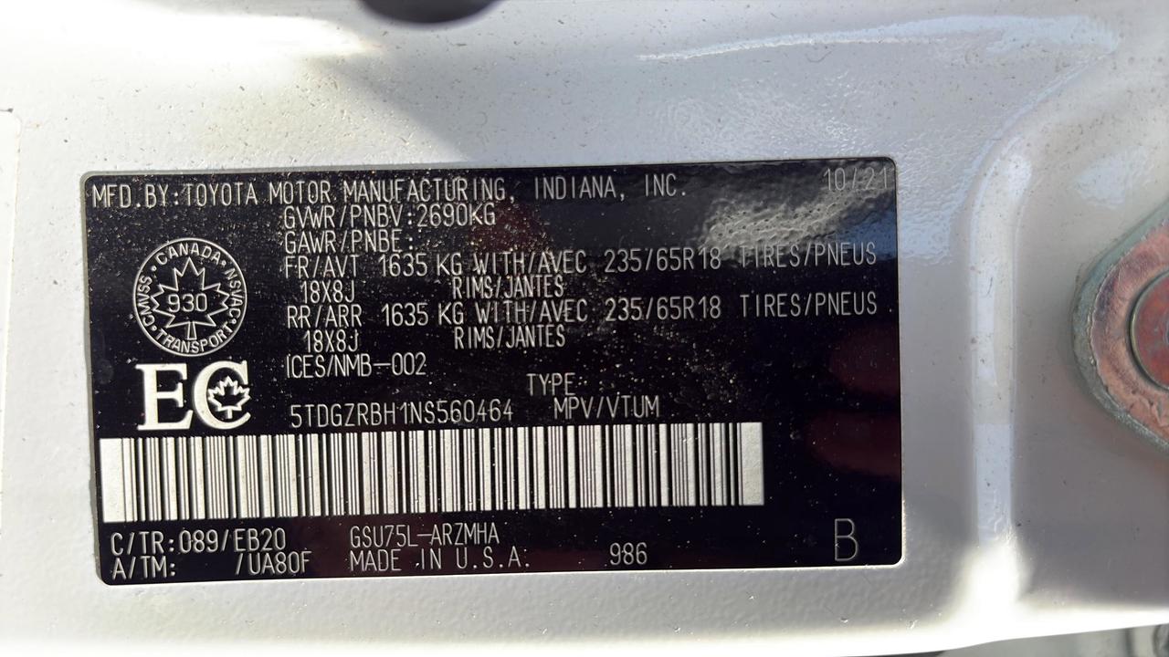2022 Toyota Highlander XLE AWD Photo