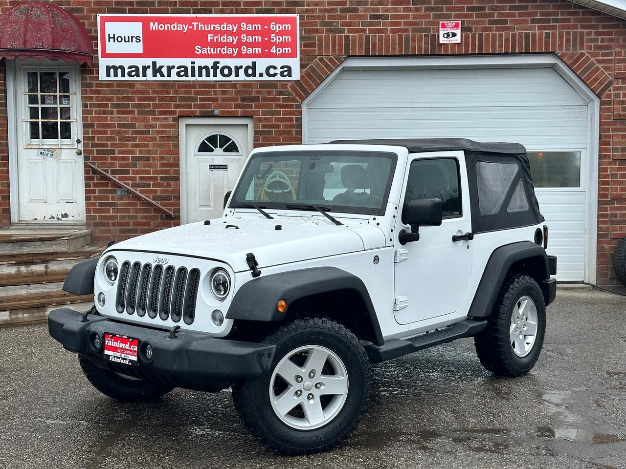 2018 Jeep Wrangler Sport4x4 2Door 3.6L 6-Speed Manual Soft-Top A/C FM