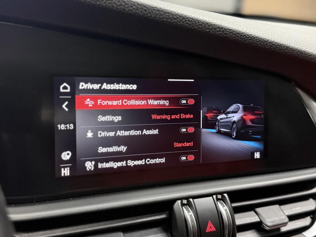 2021 Alfa Romeo Giulia TI SPORT|NAV|BACKUP|ACC|LKA|BSM|FCW|RED INT.| Photo