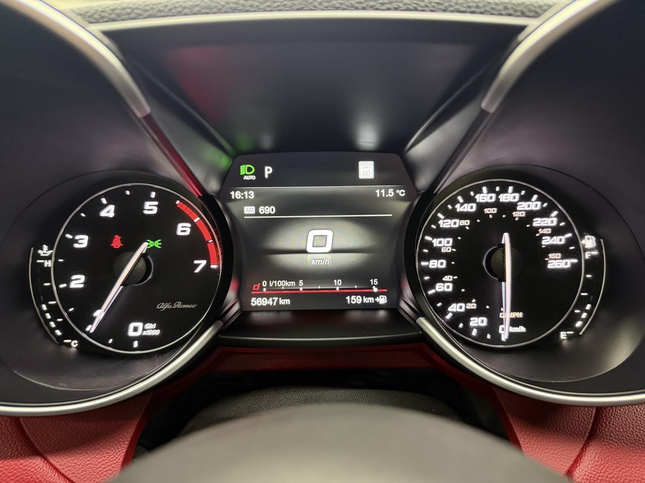 2021 Alfa Romeo Giulia TI SPORT|NAV|BACKUP|ACC|LKA|BSM|FCW|RED INT.| Photo