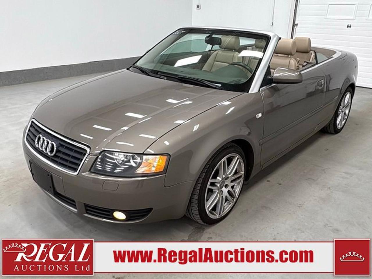 OFFERS WILL NOT BE ACCEPTED BY EMAIL OR PHONE - THIS VEHICLE WILL GO ON TIMED ONLINE AUCTION on Tuesday May 5.<br><br/>VEHICLE DESCRIPTION <br/>Stock #: 32712 <br/>Lot #: 616 <br/>Reserve Price: $5,950 <br/>CarProof Report: Available at www.RegalAuctions.com <br/><br/>IMPORTANT DECLARATION <br/>Claim History: Claim History. <br/>Out of Province - BC: This vehicle has not previously been registered in Alberta. The purchaser must have the vehicle undergo and pass an Out of Province inspection before it can be registered in Alberta. <br/> *PANELS REPAINTED*  <br/>Active Status: This vehicles title is listed as Active Status. <br/> Live Online Bidding: This vehicle will be available for bidding over the internet, visit www.RegalAuctions.com to register. <br/> <br/>The simple solution to selling your car or truck. Bring your clean vehicle in with your Drivers License and current Registration and well put it on the auction block at our next sale.<br/><br/>www.RegalAuctions.com