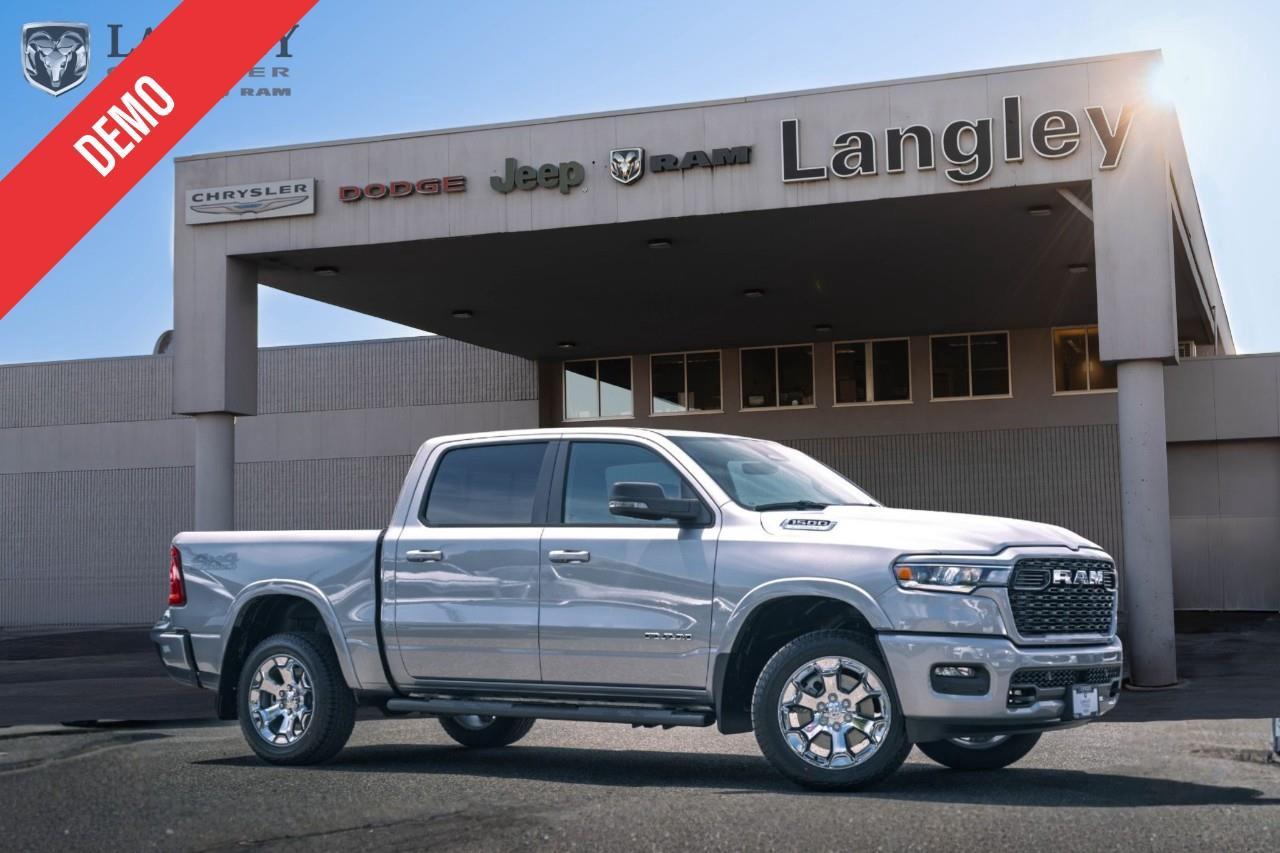 <p><span style=font-size:20px><strong>2025 RAM 1500 Big Horn</strong></span></p> <p><span style=font-size:20px>Capable, comfortable full-size pickup.</span></p> <ul><li><span style=font-size:20px>3.6L Pentastar V6 engine.</span></li><li><span style=font-size:20px>Rugged Big Horn trim.</span></li><li><span style=font-size:20px>Spacious interior.</span></li><li><span style=font-size:20px>Versatile for work and play in BC.</span></li></ul> <p><span style=font-size:20px>Come book a test drive at Langley Chrysler, Langley, BC.</span></p> <p><span style=font-size:20px><strong>Scroll down for more options.</strong></span></p>

<p>*All prices plus applicable taxes, applicable environmental recovery charges, documentation of $599 and full tank of fuel surcharge of $76 if a full tank is chosen. <br />Other protection items available that are not included in the above price:<br />Tire & Rim Protection and Key fob insurance starting from $599<br />Service contracts (extended warranties) for coverage up to 7 years and 200,000 kms starting from $599<br />Custom vehicle accessory packages, mudflaps and deflectors, tire and rim packages, lift kits, exhaust kits and tonneau covers, canopies and much more that can be added to your payment at time of purchase<br />Undercoating, rust modules, and full protection packages starting from $199<br />Financing Fee of $500 when applicable<br />Flexible life, disability and critical illness insurances to protect portions of or the entire length of vehicle loan</p>