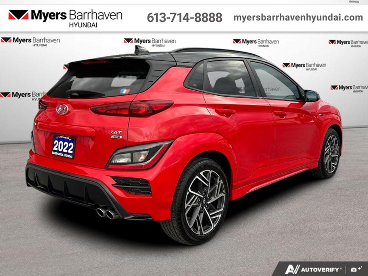 2022 Hyundai KONA 1.6T N Line AWD  -  Heated Seats - $137 B/W Photo