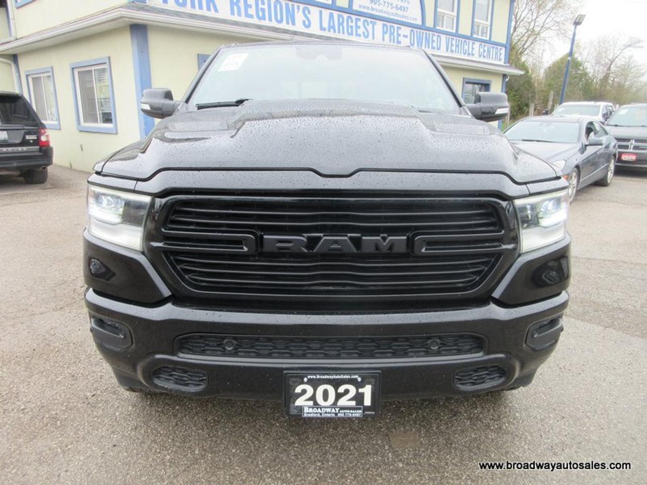 2021 RAM 1500 LOADED SPORT-PACKAGE 5 PASSENGER 5.7L - V8.. 4X4.. CREW-CAB.. SHORTY.. NAVIGATION.. LEATHER.. HEATED SEATS & WHEEL.. POWER PEDALS.. Photo4