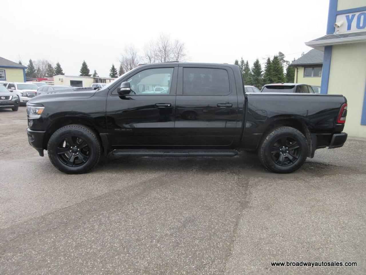 2021 RAM 1500 LOADED SPORT-PACKAGE 5 PASSENGER 5.7L - V8.. 4X4.. CREW-CAB.. SHORTY.. NAVIGATION.. LEATHER.. HEATED SEATS & WHEEL.. POWER PEDALS.. Photo3