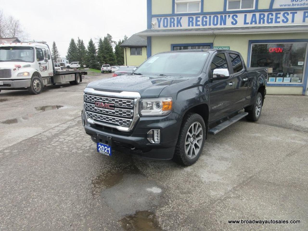 2021 GMC Canyon LOADED DENALI-VERSION 5 PASSENGER 3.6L - V6.. 4X4.. CREW-CAB.. SHORTY.. NAVIGATION.. LEATHER.. HEATED SEATS & WHEEL.. BACK-UP CAMERA.. Photo