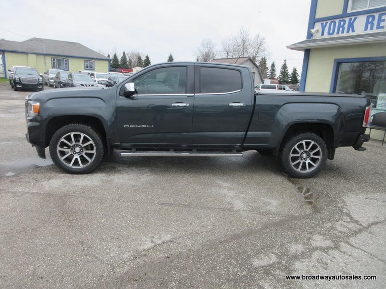 2021 GMC Canyon LOADED DENALI-VERSION 5 PASSENGER 3.6L - V6.. 4X4.. CREW-CAB.. SHORTY.. NAVIGATION.. LEATHER.. HEATED SEATS & WHEEL.. BACK-UP CAMERA.. Photo