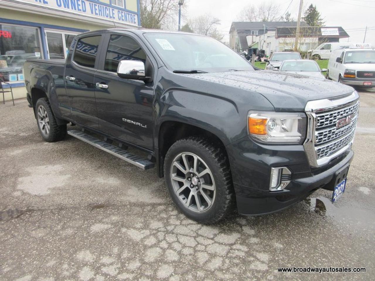2021 GMC Canyon LOADED DENALI-VERSION 5 PASSENGER 3.6L - V6.. 4X4.. CREW-CAB.. SHORTY.. NAVIGATION.. LEATHER.. HEATED SEATS & WHEEL.. BACK-UP CAMERA.. Photo