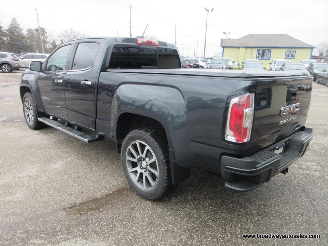 2021 GMC Canyon LOADED DENALI-VERSION 5 PASSENGER 3.6L - V6.. 4X4.. CREW-CAB.. SHORTY.. NAVIGATION.. LEATHER.. HEATED SEATS & WHEEL.. BACK-UP CAMERA.. Photo