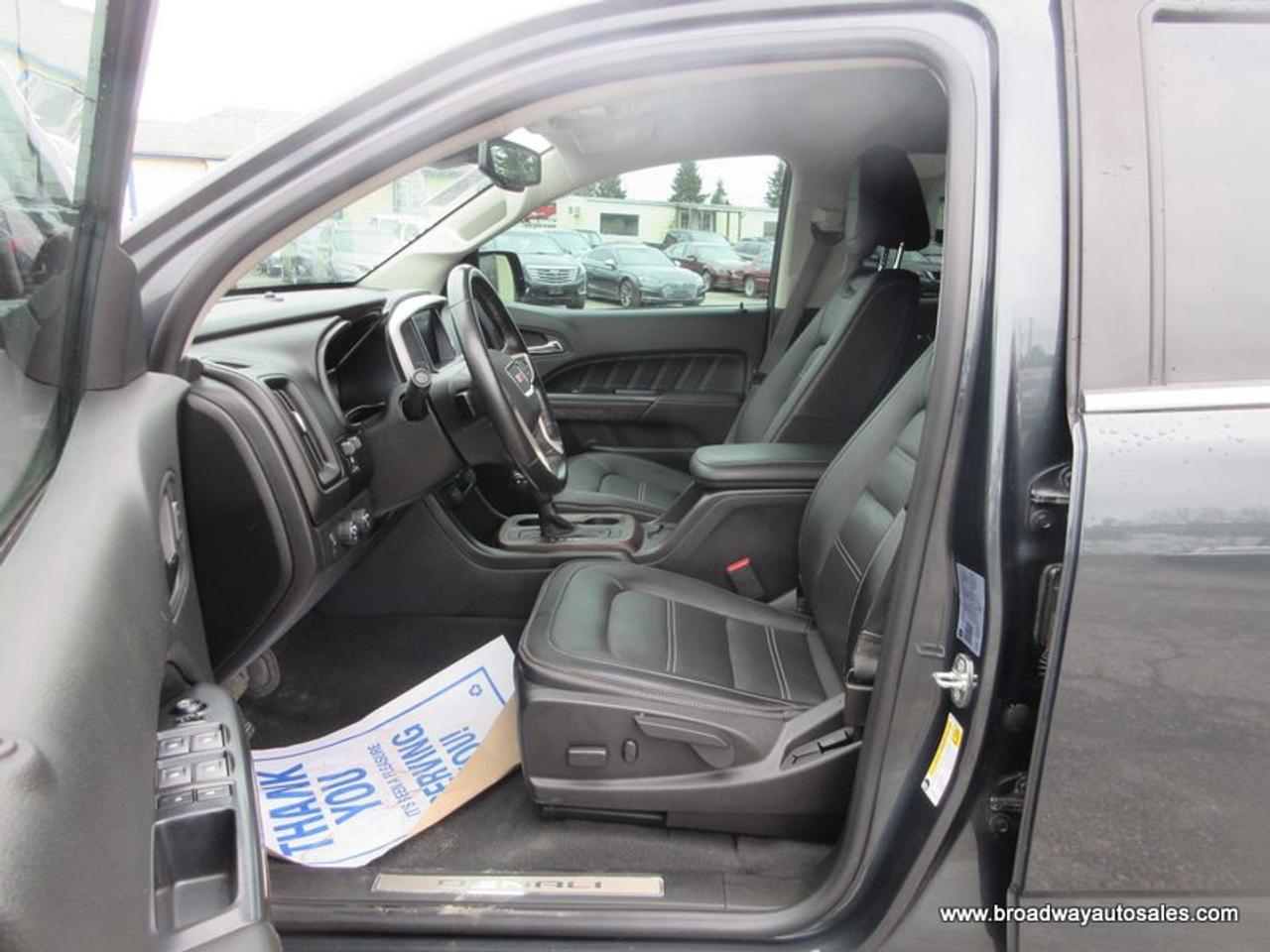 2021 GMC Canyon LOADED DENALI-VERSION 5 PASSENGER 3.6L - V6.. 4X4.. CREW-CAB.. SHORTY.. NAVIGATION.. LEATHER.. HEATED SEATS & WHEEL.. BACK-UP CAMERA.. Photo