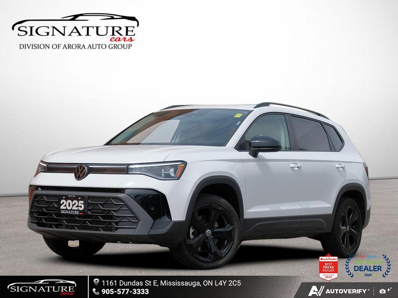 2025 Volkswagen Taos Comfortline Black No Accident Panoramic Roof ACC Photo0