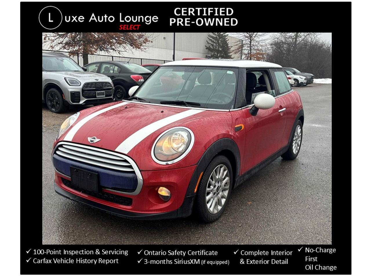 2015 MINI Cooper AUTO, ONLY 82K!! SUNROOF, LEATHER, HEATED SEATS!