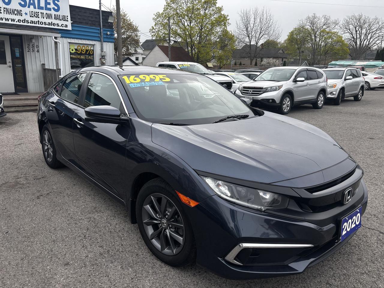 Used 2020 Honda Civic EX, Sunroof, Lane Departure Assist, Remote Starter for sale in Kitchener, ON