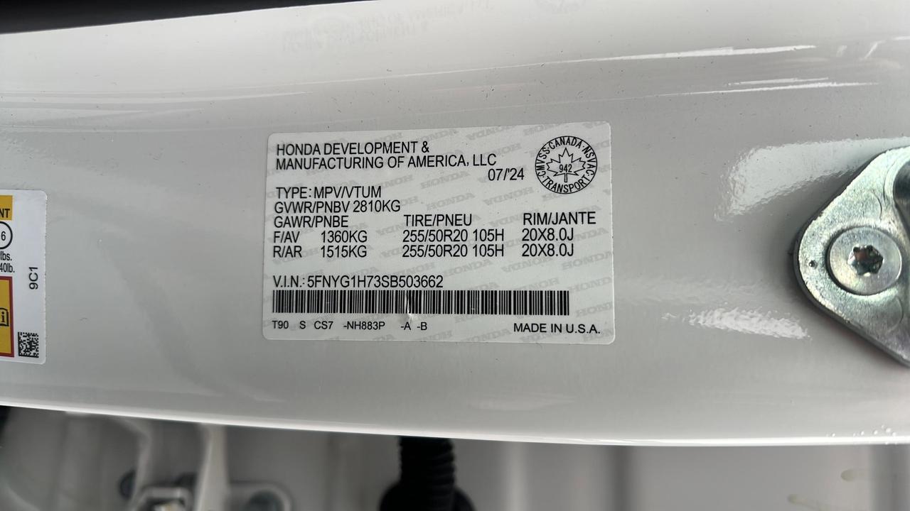 2025 Honda Pilot Touring AWD Photo