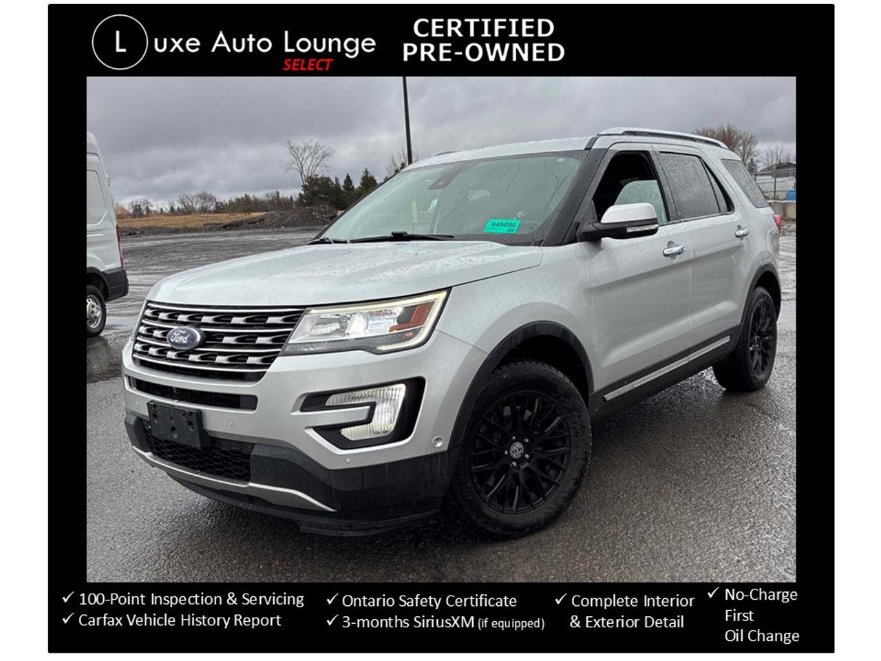 2017 Ford Explorer Limited - LEATHER, PANO ROOF, WINTER TIRES, LOADED