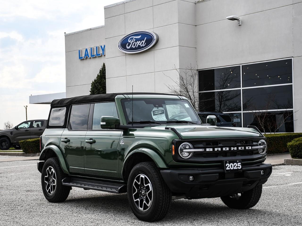 <p></p><p><span style=font-size:16px><strong><a href=https://www.southpointford.ca/pre-order-form/ rel=nofollow>Don't see what you're looking for? Pre-Order Your NewFordhere!!</a></strong></span></p><p><br /></p><p><br /></p>This 2025 Ford Bronco Outer Banks 4X4 a former Ford Executive driven vehicle that is in excellent condition, it is accident free and comes with a free vehicle history report. Navigation, heated seats, remote start, adaptive cruise control, High/Lux package, post collision braking, pre-collision assist, 360 reverse camera, Bluetooth, Sirius XM ready and much more. All Pre-Owned vehicles come standard with one key. If we received additional keys from the previous owner they will be with the vehicle upon delivery at no cost. Additional keys may be purchased at customers requested and expense. We use no haggle, no hassle live market pricing to make sure you are getting the best deal possible. Save time and money and book your test drive today! Our finance department deals with all of the major banks and lenders and we will do everything we can to get you approved and secure the lowest interest rate possible. Full factory warranty remains until 60,000kms, powertrain warranty remains until 100,000kms, extended warranty options are available.** Special Sale price listed is available to finance purchases only on approved credit. Price of vehicle may differ with other forms of payment.**