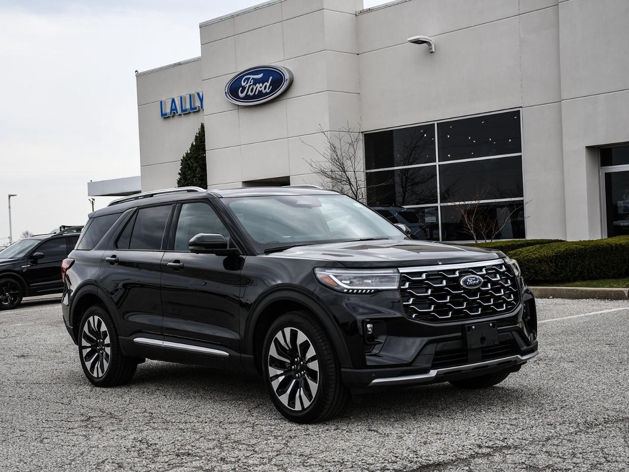<p>This 2026 Ford Explorer Platinum 4WD was a former Ford Executive driven vehicle that is in excellent condition, it is accident free and comes with a free vehicle history report.</p><p>Navigation, sunroof, heated and cooled front seats, heated steering wheel, heated 2nd row seats, remote start, adaptive cruise control, ambient lighting, upgraded B&O sound system, 360 reverse camera, Bluetooth, Sirius XM ready and much more. All Pre-Owned vehicles come standard with one key. If we received additional keys from the previous owner they will be with the vehicle upon delivery at no cost. Additional keys may be purchased at customers requested and expense.</p><p>We use no haggle, no hassle live market pricing to make sure you are getting the best deal possible. Save time and money and book your test drive today!</p><p>Our finance department deals with all of the major banks and lenders and we will do everything we can to get you approved and secure the lowest interest rate possible.</p><p>Full factory warranty remains until 60,000kms, Powertrain warranty remains until 60,000kms, extended warranty options are available.</p><p><strong> Special Sale price listed is available to finance purchases only on approved credit. Price of vehicle may differ with other forms of payment.</strong></p>