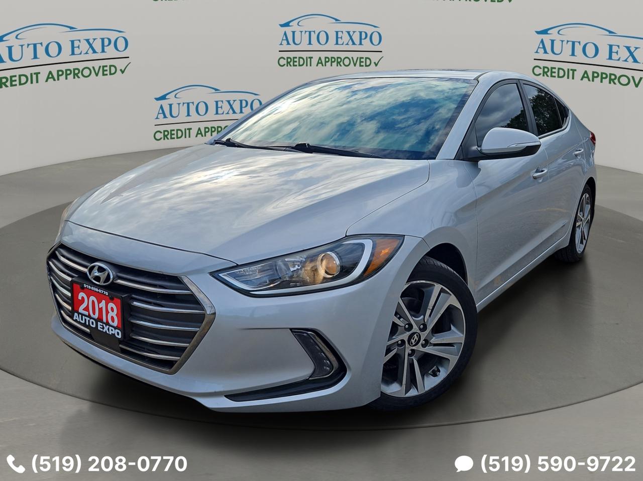 Used 2018 Hyundai Elantra GLS,Auto,Lether,Sunroof,Bluetooth,Tinted,New Brake for sale in Kitchener, ON