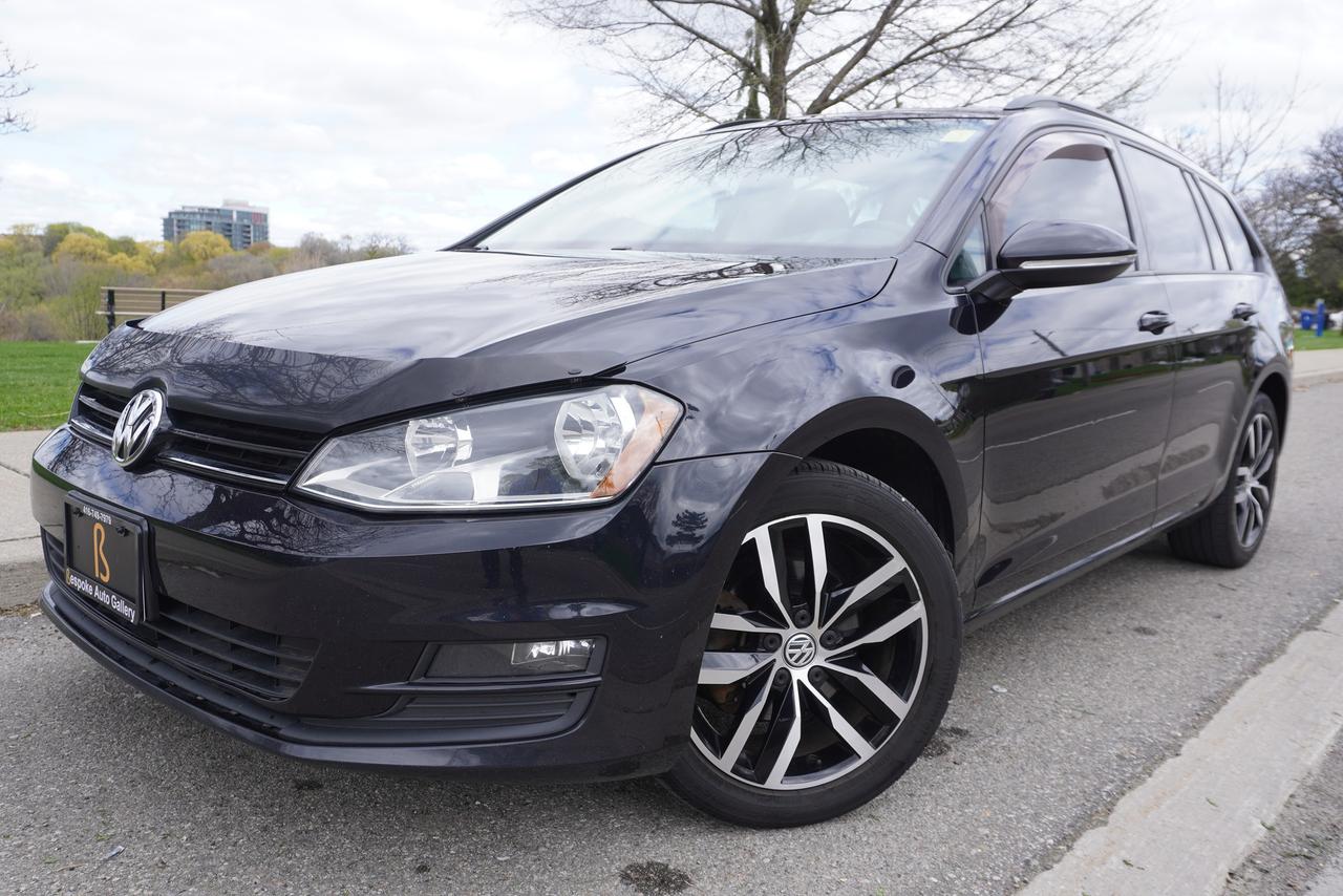 2017 Volkswagen Golf SportWagen 1 OWNER / MANUAL / LEATHER / PANOROOF / VERSATILE - Photo #1