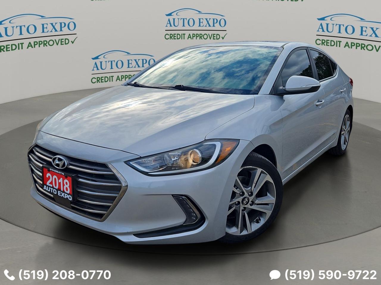 <p>Looking for a stylish and reliable sedan? Auto Expo Inc. is proud to present this meticulously maintained 2018 Hyundai Elantra GLS! This silver beauty is ready to hit the road and offers a comfortable and engaging driving experience. With just 137,000 km on the odometer, this Elantra has plenty of life left, offering you years of dependable service.</p><p>Step inside and experience a world of comfort. The Elantra GLS boasts a luxurious grey leather interior, providing a premium feel. Enjoy the convenience of modern technology and features, all designed to make your daily commute more enjoyable. This Elantra is equipped with a smooth automatic transmission, ensuring effortless driving whether youre navigating city streets or cruising on the highway.</p><p>Here are five features that make this 2018 Hyundai Elantra GLS a fantastic choice:</p><ul><li><strong>Sunroof:</strong> Let the sunshine in and enjoy open-air driving with the touch of a button.</li><li><strong>Premium Leather Interior:</strong> Sink into the comfort and sophistication of a leather-appointed cabin.</li><li><strong>Bluetooth Connectivity:</strong> Seamlessly connect your phone for hands-free calling and audio streaming.</li><li><strong>Fresh Brakes:</strong> Drive with confidence knowing this Elantra is equipped with new brakes.</li><li><strong>Tinted Windows:</strong> Enjoy added privacy and protection from the suns glare with the stylish tinted windows.</li></ul><p><strong><em>Powered by AutoIntelligence&trade;</em></strong> Vehicle information has been generated using artificial intelligence and is provided for informational purposes only. While efforts are made to ensure accuracy, please confirm all details directly with the dealer.</p><p>If the ad is online, then it is available, and this Unit will not disappoint you.</p><p>We Finance,,,</p><p>OMVIC Licensed, UCDA & Carfax Member,,,</p><p>We specialize in domestic and imported vehicles! Our wide selection offers something for every need and budget! Visit us @ 450 Belmont Ave West, Kitchener!</p>