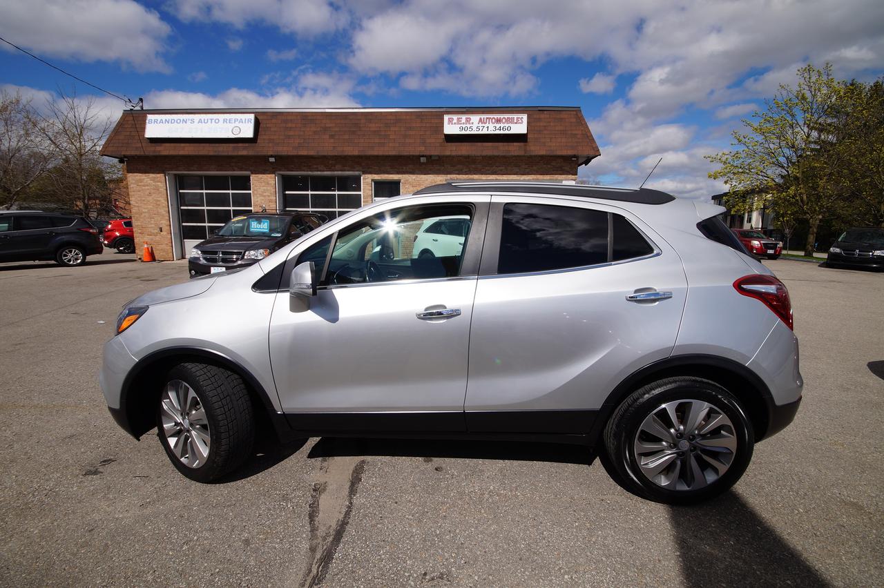 <p>Looking for a stylish and practical ride thats perfect for navigating the city or weekend getaways? Check out this elegant 2019 Buick Encore Preferred, available now at R.E.R. Automobiles Ltd! This sleek silver SUV with its sophisticated black interior is a true head-turner, offering a comfortable and connected driving experience. With its efficient front-wheel drive and smooth automatic transmission, youll enjoy a confident and easy drive, whether youre commuting to work or exploring the open road. This Encore has been well-maintained and has 149,797km on the odometer.</p><p>The 2019 Buick Encore Preferred is packed with features designed to make every journey enjoyable. Step inside and youll find a welcoming cabin thats designed with your comfort in mind. The Encore offers a spacious interior with plenty of room for passengers and cargo, making it a versatile choice for any lifestyle.</p><p>Here are a few highlights to get you excited:</p><ul><li><strong>Premium Style:</strong> The Encores stylish exterior design, including its silver paint and signature Buick grille, ensures youll arrive in style.</li><li><strong>Connected Infotainment:</strong> Stay connected and entertained with an easy-to-use infotainment system.</li><li><strong>Fuel Efficiency:</strong> Enjoy great fuel economy, saving you money on your daily commute.</li><li><strong>Easy Handling:</strong> The Encore is designed for nimble handling, making it perfect for city driving and tight parking spaces.</li><li><strong>Peace of Mind:</strong> With its safety features, the Encore provides added confidence on the road.</li></ul><p><strong><em>Powered by AutoIntelligence&trade;</em></strong> Vehicle information has been generated using artificial intelligence and is provided for informational purposes only. While efforts are made to ensure accuracy, please confirm all details directly with the dealer.</p>