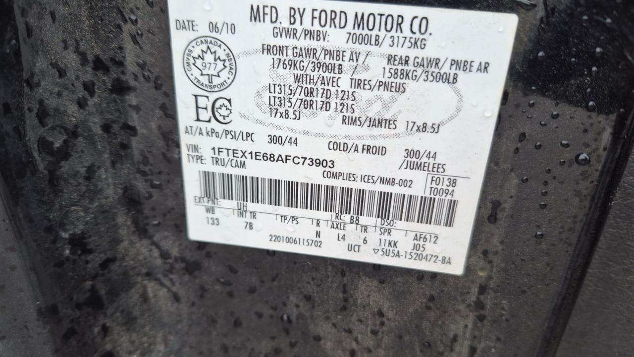 2010 Ford F-150 SVT Raptor, EXT CAB, 6.2L V8, RUNS WELL, AS IS Photo