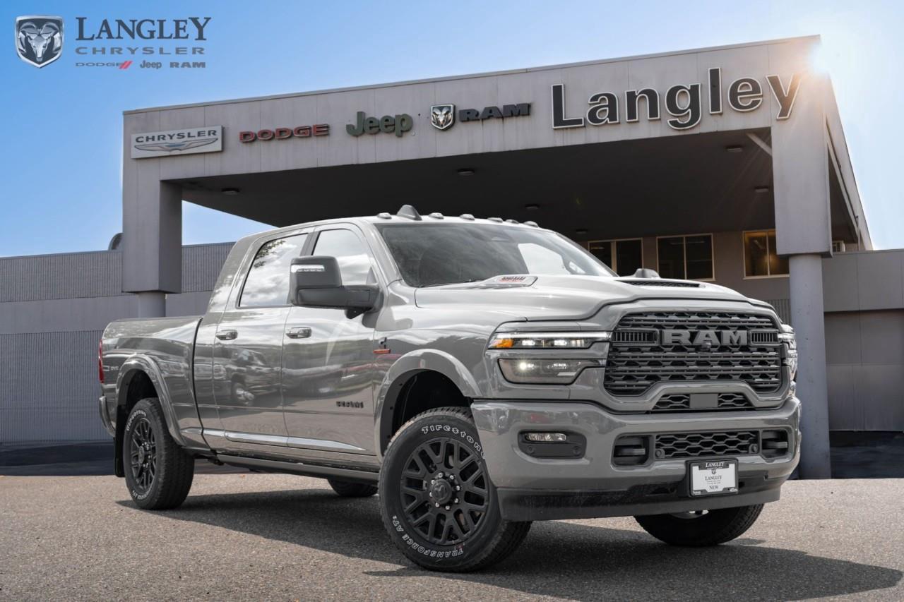 <p><strong>2026 RAM 3500 Limited 4x4 Mega Cab 6'4" Box</strong></p><p>The 2026 RAM 3500 Limited Mega Cab stands as the undisputed benchmark for heavy-duty luxury, offering the most spacious cab in its class paired with high-output diesel performance. This model is engineered for those who require maximum towing stability and interior refinement, featuring a redesigned exterior with a bolder grille and an updated high-tech cabin that serves as a mobile executive suite.</p><ul><li><p><strong>Engine</strong>: 6.7L Cummins® High-Output Turbo Diesel I-6 (430 hp, 1,075 lb-ft torque)</p></li><li><p><strong>Drivetrain</strong>: 4x4 with Aisin® heavy-duty 6-speed automatic transmission</p></li><li><p><strong>Max Towing</strong>: Up to 16,606 kg (36,610 lbs) when properly equipped</p></li><li><p><strong>Technology</strong>: 14.5-inch Uconnect® 5 NAV touchscreen and 10.25-inch passenger interactive display</p></li><li><p><strong>Interior</strong>: Premium leather heated and ventilated front bucket seats with real wood accents</p></li><li><p><strong>Key Features</strong>: 20-inch diamond-cut aluminum wheels, Auto-Level Rear Air Suspension, and RamBox® Cargo Management System</p></li></ul><p>Come book a test drive at Langley Chrysler, conveniently located in Langley, British Columbia.</p>*All new vehicle purchases are plus the PDI accessory installs and any price increases provided by the manufacturer. For trucks the accessories will include wheel locks, spray-in liners, and mud flaps. For all other vehicles, wheel locks are standard, other equipment may apply. Confirm with the dealer.

<p>*All prices are net of all manufacturer incentives and/or rebates and are subject to change by the manufacturer without notice. All prices plus applicable taxes, applicable environmental recovery charges, documentation of $599 and full tank of fuel surcharge of $76 if a full tank is chosen.<br />Other items available that are not included in the above price:<br />Tire & Rim Protection and Key fob insurance starting from $599<br />Service contracts (extended warranties) for up to 7 years and 200,000 kms starting from $599<br />Custom vehicle accessory packages, mudflaps and deflectors, tire and rim packages, lift kits, exhaust kits and tonneau covers, canopies and much more that can be added to your payment at time of purchase<br />Undercoating, rust modules, and full protection packages starting from $199<br />Flexible life, disability and critical illness insurances to protect portions of or the entire length of vehicle loan?im?im<br />Financing Fee of $500 when applicable<br />Prices shown are determined using the largest available rebates and incentives and may not qualify for special APR finance offers. See dealer for details. This is a limited time offer.</p>