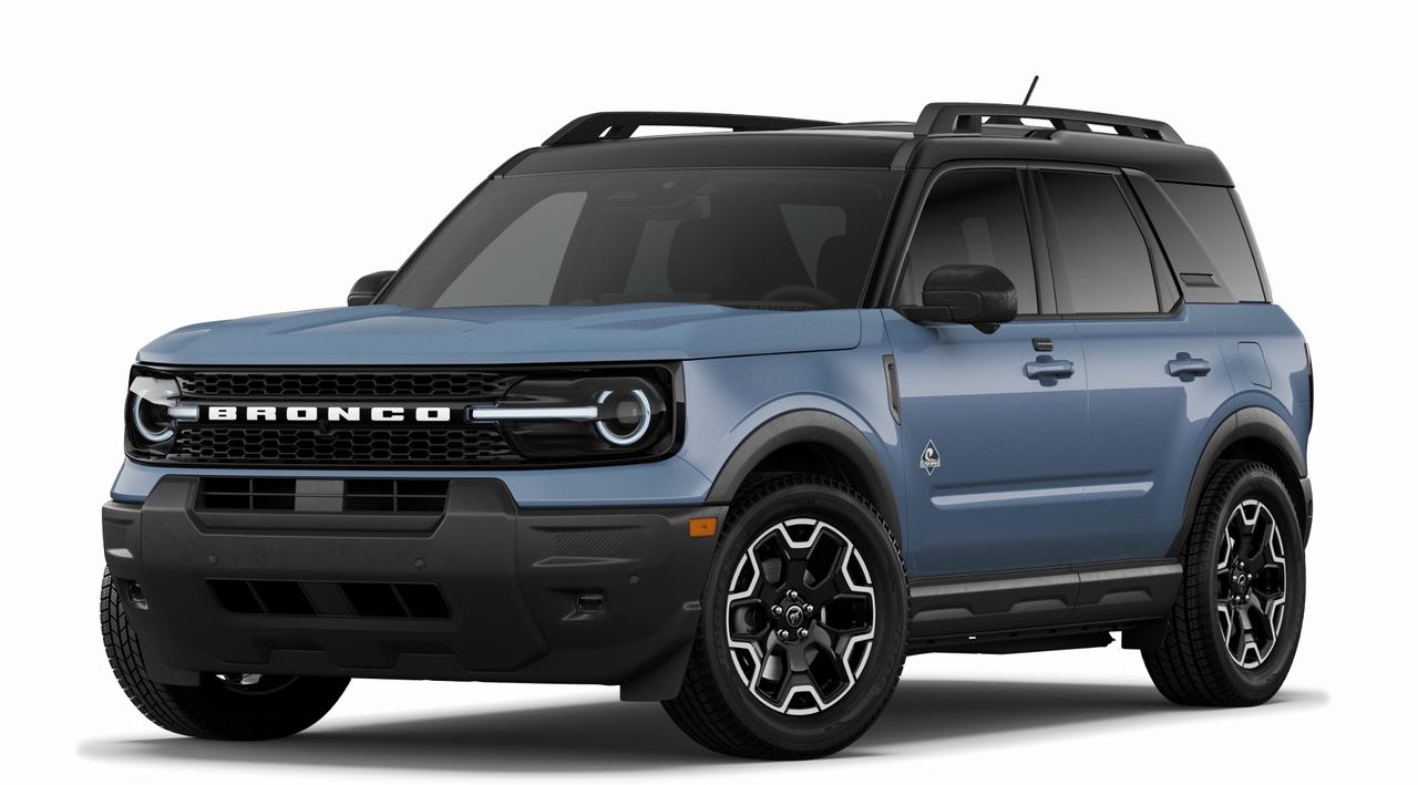 <p>Looking for adventure? Webbs 1441 is thrilled to present the all-new 2026 Ford Bronco Sport Outer Banks 4x4! This rugged yet refined SUV is ready to take on any terrain while keeping you comfortable and connected. With its bold design, capable 4-wheel drive, and a host of premium features, the Bronco Sport Outer Banks is the perfect companion for your next Canadian escapade. Get ready to explore the great outdoors in style and confidence.</p>
<p>This new Bronco Sport Outer Banks is equipped with everything you need for both daily commutes and weekend getaways. The Outer Banks trim offers a luxurious interior with premium materials and advanced technology. The 1.5L EcoBoost engine provides a perfect balance of power and efficiency, while the 8-speed automatic transmission ensures smooth and responsive handling. Plus, with its four-door design, you can easily bring along friends, family, and all your gear.</p>
<p>Here are five features that make this Bronco Sport Outer Banks stand out:</p>
<ul>
<li><strong>Azure Grey Metallic Tri-Coat:</strong> Turn heads with this stunning exterior colour.</li>
<li><strong>Power Moonroof:</strong> Enjoy the open air and sunshine with the touch of a button.</li>
<li><strong>Outer Banks Tech Package:</strong> Stay connected and entertained with the latest technology.</li>
<li><strong>Engine Block Heater:</strong> Perfect for those chilly Canadian mornings.</li>
<li><strong>4x4 Capability:</strong> Conquer any terrain with confidence.</li>
</ul>
<p><strong><em>Powered by AutoIntelligence™</em></strong>
Powered by AutoIntelligence™</p>
