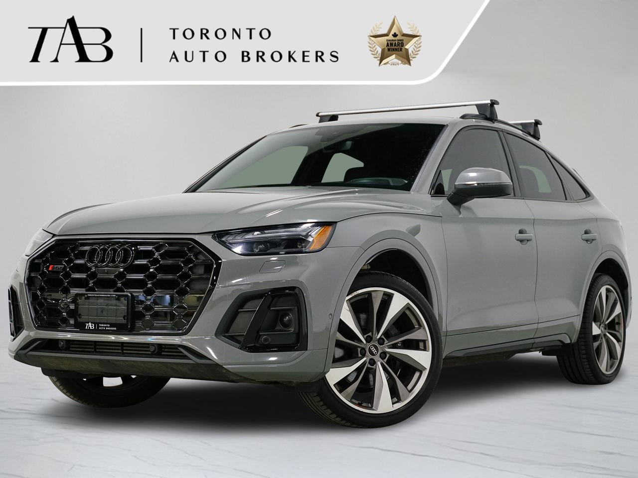 This 2022 Audi SQ5 3.0 Technik is a local Ontario vehicle that delivers a powerful blend of performance, luxury, and everyday practicality. Powered by a turbocharged V6 engine and equipped with Audis legendary Quattro all-wheel drive system, the SQ5 offers dynamic handling with confident all-season capability. With its S-Line styling, carbon fiber trim, and advanced technology, this SUV stands out as a refined yet sporty option in the premium segment.

Key Features:

Black Optics with Black Rings
Carbon Atlas Inlays
Park Assist
21" Wheels in 5-Arm Offroad Design with Composite Inlays
Head-Up Display
Red Brake Calipers
Black Package
8-speed Tiptronic automatic transmission
Technik Trim 
S-Line Package
Carbon fiber interior trim
Head-Up Display (HUD)
Virtual Cockpit digital instrument cluster
MMI Navigation Plus
Apple CarPlay & Android Auto
Heated front seats
Power front seats with driver memory
360-degree camera with parking sensors
Tri-zone automatic climate control
Panoramic sunroof
20-inch alloy wheels

NOW OFFERING 3 MONTH DEFERRED FINANCING PAYMENTS ON APPROVED CREDIT. 

WE OFFER THE BEST FINANCE RATES, AND DONT CHARGE ANY FINANCING FEE

Looking for a top-rated pre-owned luxury car dealership in the GTA? Look no further than Toronto Auto Brokers (TAB)! Were proud to have won multiple awards, including the 2024 AutoTrader Best Priced Dealer, the 2026 Best in Business award, the 2025 CarGurus Award, the 2026 Top Choice Award, the 2026 Dealer Rater Consumer Satisfaction Award, the 2026 Canadian Choice Award, the 2026 Three Best Rated Dealer Award, and many more!

With 30 years of experience serving the Greater Toronto Area, TAB is a respected and trusted name in the pre-owned luxury car industry. Our 30,000 sq.Ft indoor showroom is home to a wide range of luxury vehicles from top brands like BMW, Mercedes-Benz, Audi, Porsche, Land Rover, Jaguar, Aston Martin, Bentley, Maserati, and more. And we dont just serve the GTA, were proud to offer our services to all cities in Canada, including Vancouver, Montreal, Calgary, Edmonton, Winnipeg, Saskatchewan, Halifax, and more.

At TAB, were committed to providing a no-pressure environment and honest work ethics. As a family-owned and operated business, we treat every customer like family and ensure that every interaction is a positive one. Come experience the TAB Lifestyle at its truest form, luxury car buying has never been more enjoyable and exciting!

We offer a variety of services to make your purchase experience as easy and stress-free as possible. From competitive and simple financing and leasing options to extended warranties, aftermarket services, and full history reports on every vehicle, we have everything you need to make an informed decision. We welcome every trade, even if youre just looking to sell your car without buying, and when it comes to financing or leasing, we offer same day approvals, with access to over 50 lenders, including all of the banks in Canada. Feel free to check out your own Equifax credit score without affecting your credit score, simply click on the Equifax tab above and see if you qualify.

Call us today or visit our website to learn more about our inventory and services. And remember, all prices exclude applicable taxes and licensing, and vehicles can be certified at an additional cost of $999.