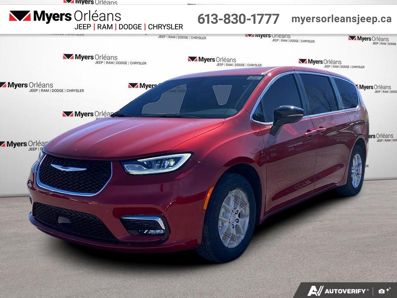 <b>Apple CarPlay,  Android Auto,  360 Camera,  Synthetic Leather Seats,  Heated Seats!</b><br> <br> This Chrysler Pacifica is a top-rated minivan thanks to excellent safety, flexibility, utility, and upscale features. <br> <br>Designed for the family on the go, this 2026 Chrysler Pacifica is loaded with clever and luxurious features that will make it feel like a second home on the road. Far more than your moms old minivan, this stunning Pacifica will feel modern, sleek, and cool enough to still impress your neighbors. If you need a minivan for your growing family, but still want something that feels like a luxury sedan, then this Pacifica is designed just for you.<br> <br>This Red Hot Pearl van has an Automatic transmission and is powered by a 287HP 3.6L V6 Cylinder Engine. <br> <br> Our Pacificas trim level is Select. Standard features include Caprice synthetic leather upholstery, Apple CarPlay and Android Auto connectivity, USB mobile projection and an 360 camera system, along with great standard features like power sliding doors, heated and power-adjustable front seats with lumbar support and cushion tilt, 2nd row captains chairs with 60-40 split bench 3rd row seats, a heated TechnoLeather leatherette steering wheel, adaptive cruise control, proximity keyless entry with remote engine start, and a power tailgate for rear cargo access. Additional features also include a 10.1-inch infotainment screen powered by Uconnect 5, dual-zone front climate control, blind spot detection, Park Assist rear parking sensors, lane keeping assist with lane departure warning, and forward collision warning with active braking. This vehicle has been upgraded with the following features: Apple CarPlay, Android Auto, 360 Camera, Synthetic Leather Seats, Heated Seats, Heated Steering Wheel, Power Liftgate.<br><br> View the original window sticker for this vehicle with this url <b><a href=http://www.chrysler.com/hostd/windowsticker/getWindowStickerPdf.do?vin=2C4RC1BG0TR286103 target=_blank>http://www.chrysler.com/hostd/windowsticker/getWindowStickerPdf.do?vin=2C4RC1BG0TR286103</a></b>.<br> <br>To apply right now for financing use this link: <a href=https://www.myersorleansjeep.ca/apply-for-financing/ target=_blank>https://www.myersorleansjeep.ca/apply-for-financing/</a><br><br> <br/> Total  rebate of $5000 is reflected in the price.   5.29% financing for 96 months. <br> Buy this vehicle now for the lowest weekly payment of <b>$158.80</b> with $0 down for 96 months @ 5.29% APR O.A.C. ( Plus applicable taxes -  **Rebates may not be applicable on all purchase types [cash, lease, or finance]. Eligibility and conditions may vary. Please see dealer for full details and confirmation of eligibility.   / Total Obligation of $66061  ).  Incentives expire 2026-06-01.  See dealer for details. <br> <br>The road to new driving experiences begins in our inventory, where youll find an incredible array of brand-new cars, trucks, minivans, and SUVs, including two of our bestselling models, the Dodge Ram 1500 and the Dodge Grand Caravan. If you want to know what the cutting edge of automotive technology looks like, all you have to do is visit Myers Orleans Jeep! Each model comes loaded with the convenient features and cool technology that help make every trip memorable. Looking for additional everyday luxury at a price thats incredibly wallet-friendly? Choose from our selection of quality pre-owned models! If you can think of a road, our friendly and knowledgeable sales team will help you find the perfect vehicle to drive it.<br><br>We may be a well-established dealership thats been part of the community for many years, but that doesnt mean were stuck in the past! At Myers Orleans Jeep, were proud to provide a fresh, modern approach to car buying. Using our array of online tools, you can browse our extensive inventory, schedule a service appointment, order parts, and even apply for credit from wherever youve got a connection. Our goal is to create relationships that will last, and we know that the best way to do this is by providing a dealership experience thats based on honesty, transparency, trust, and a commitment to customers. Stop by today and discover all the ways we go above and beyond for you.<br><br> Come by and check out our fleet of 40+ used cars and trucks and 80+ new cars and trucks for sale in Orleans.  o~o