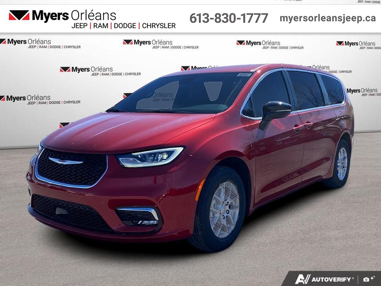 <b>Apple CarPlay,  Android Auto,  360 Camera,  Synthetic Leather Seats,  Heated Seats!</b><br> <br> This stylish Chrysler Pacifica is hands-down the ultimate family vehicle, with upscale features and tons of flexibility.<br> <br>Designed for the family on the go, this 2026 Chrysler Pacifica is loaded with clever and luxurious features that will make it feel like a second home on the road. Far more than your moms old minivan, this stunning Pacifica will feel modern, sleek, and cool enough to still impress your neighbors. If you need a minivan for your growing family, but still want something that feels like a luxury sedan, then this Pacifica is designed just for you.<br> <br>This Red Hot Pearl van has an Automatic transmission and is powered by a 287HP 3.6L V6 Cylinder Engine. <br> <br> Our Pacificas trim level is Select. Standard features include Caprice synthetic leather upholstery, Apple CarPlay and Android Auto connectivity, USB mobile projection and an 360 camera system, along with great standard features like power sliding doors, heated and power-adjustable front seats with lumbar support and cushion tilt, 2nd row captains chairs with 60-40 split bench 3rd row seats, a heated TechnoLeather leatherette steering wheel, adaptive cruise control, proximity keyless entry with remote engine start, and a power tailgate for rear cargo access. Additional features also include a 10.1-inch infotainment screen powered by Uconnect 5, dual-zone front climate control, blind spot detection, Park Assist rear parking sensors, lane keeping assist with lane departure warning, and forward collision warning with active braking. This vehicle has been upgraded with the following features: Apple CarPlay, Android Auto, 360 Camera, Synthetic Leather Seats, Heated Seats, Heated Steering Wheel, Power Liftgate.<br><br> View the original window sticker for this vehicle with this url <b><a href=http://www.chrysler.com/hostd/windowsticker/getWindowStickerPdf.do?vin=2C4RC1BG0TR286103 target=_blank>http://www.chrysler.com/hostd/windowsticker/getWindowStickerPdf.do?vin=2C4RC1BG0TR286103</a></b>.<br> <br>To apply right now for financing use this link: <a href=https://www.myersorleansjeep.ca/apply-for-financing/ target=_blank>https://www.myersorleansjeep.ca/apply-for-financing/</a><br> <br/>Total rebate of $5000 is reflected in the price. 5.29% financing for 96 months. <br> Buy this vehicle now for the lowest weekly payment of <b>$158.80</b> with $0 down for 96 months @ 5.29% APR O.A.C. ( Plus applicable taxes - **Rebates may not be applicable on all purchase types [cash, lease, or finance]. Eligibility and conditions may vary. Please see dealer for full details and confirmation of eligibility. / Total Obligation of $66061 ). Incentives expire 2026-06-30. See dealer for details. <br><br>The road to new driving experiences begins in our inventory, where youll find an incredible array of brand-new cars, trucks, minivans, and SUVs, including two of our bestselling models, the Dodge Ram 1500 and the Dodge Grand Caravan. If you want to know what the cutting edge of automotive technology looks like, all you have to do is visit Myers Orleans Jeep! Each model comes loaded with the convenient features and cool technology that help make every trip memorable. Looking for additional everyday luxury at a price thats incredibly wallet-friendly? Choose from our selection of quality pre-owned models! If you can think of a road, our friendly and knowledgeable sales team will help you find the perfect vehicle to drive it.<br><br>We may be a well-established dealership thats been part of the community for many years, but that doesnt mean were stuck in the past! At Myers Orleans Jeep, were proud to provide a fresh, modern approach to car buying. Using our array of online tools, you can browse our extensive inventory, schedule a service appointment, order parts, and even apply for credit from wherever youve got a connection. Our goal is to create relationships that will last, and we know that the best way to do this is by providing a dealership experience thats based on honesty, transparency, trust, and a commitment to customers. Stop by today and discover all the ways we go above and beyond for you.<br><br> Come by and check out our fleet of 30+ used cars and trucks and 70+ new cars and trucks for sale in Orleans.  o~o