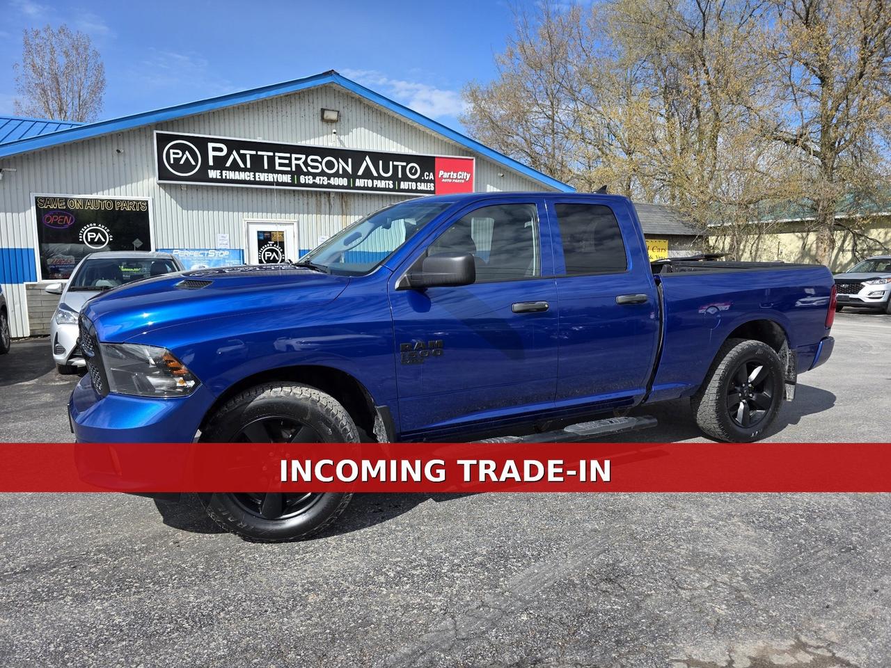 3.6L 4WD - LOCAL TRADE - CLEAN CARFAX Tackle every job with confidence in the 2019 RAM 1500 Classic Tradesman Quad Cab, now available at Patterson Auto Sales. This rugged, pre-owned truck is powered by a reliable 3.6L V6 DOHC 24V FFV engine, delivering the strength and performance you need for work or play. With its spacious Quad Cab design, youll enjoy comfort and versatility for both crew and cargo. Dont miss your chance to own a dependable truck built to handle whatever the road throws your way. Visit us today and experience the RAM 1500 Classic Tradesman for yourself.