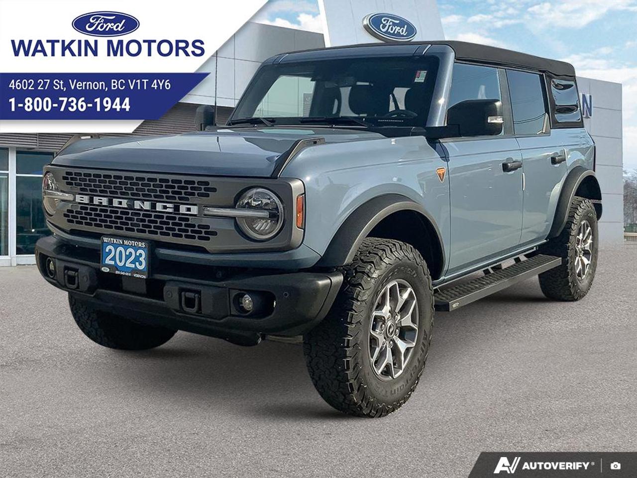 Used 2023 Ford Bronco 4 Door Badlands for sale in Vernon, BC