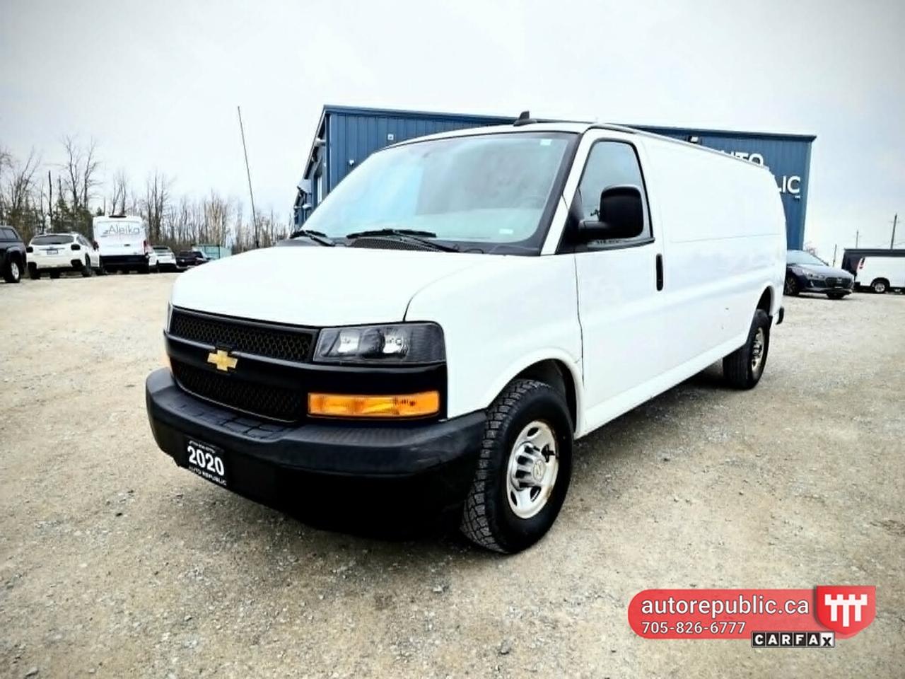 Only 63k kms on this one owner three-quarter ton cargo van with reliable 4.3L V6 <br/> Has AC, backup camera power locks and windows, automatic headlights and more <br/> Come with partition wall <br/> <br/> <br/> Comes Safety Certified with no extra charge <br/> <br/> <br/> Has only 63000k kms and had one owner - Carfax Verified <br/> Link to Carfax: <br/> https://vhr.carfax.ca/?id=dJRfxYOpzAHGpNJYlcpVwt50M5px%2F74A <br/> <br/> <br/> Super clean inside, out and underneath! <br/> <br/> <br/> Link to YouTube walkaround video: <br/> https://www.youtube.com/watch?v=OAzNl-lx2IM <br/> <br/> <br/> Please call 705-826-6777 for appointments <br/> www.autorepublic.ca <br/> <br/> <br/> Available extended warranty up to 48 months <br/> <br/> <br/> Financing is available <br/> <br/> <br/> Tax and Licensing extra <br/> <br/> <br/> Trade-ins are welcome! <br/> <br/> <br/> No Hidden Fees or Admin Fees! <br/> <br/> <br/> Do not hesitate to contact us with any questions. <br/> <br/> <br/> Please call us at 705/826/6777 for more details. <br/> www.autorepublic.ca <br/>