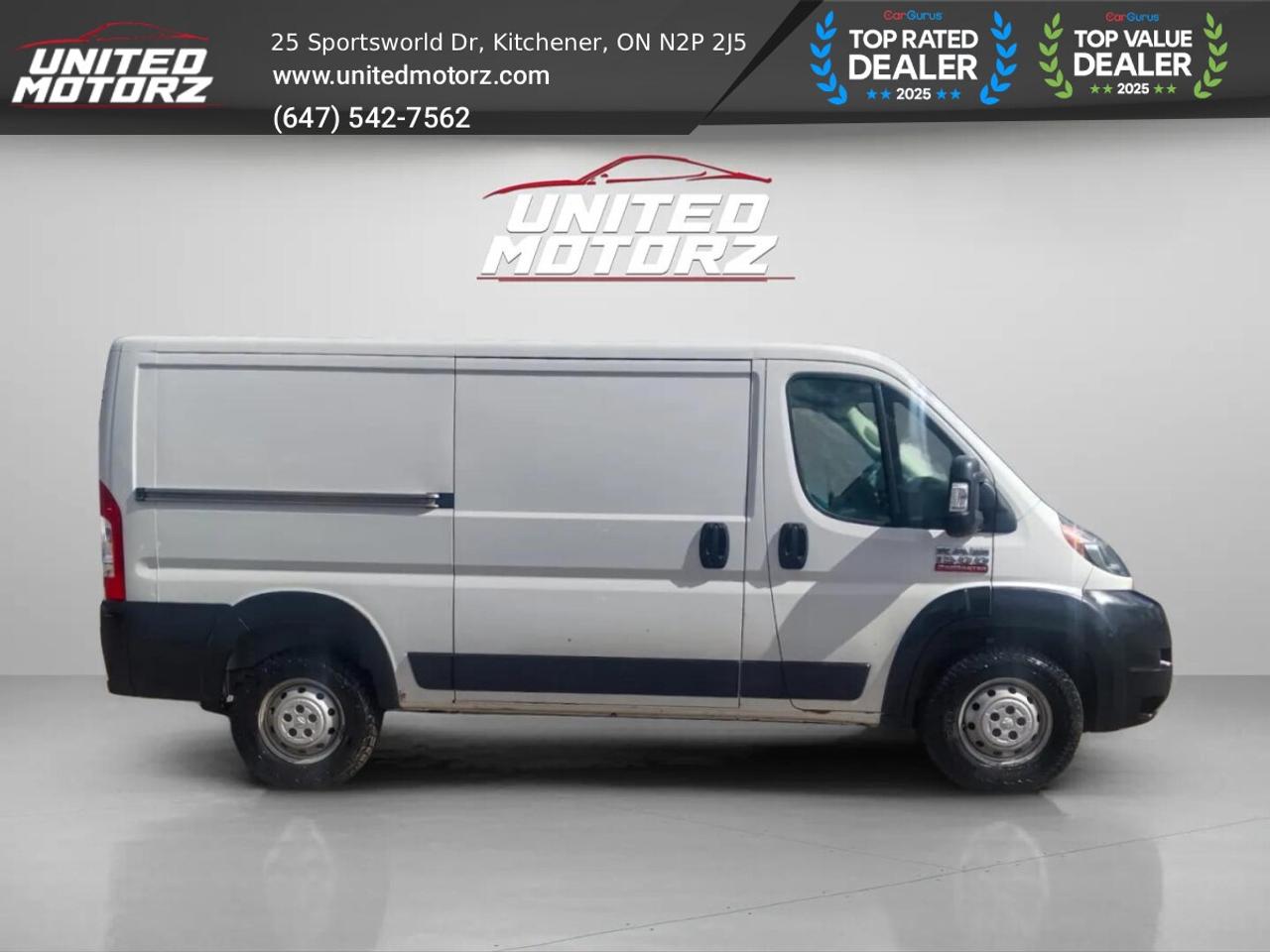 2020 RAM Cargo Van ProMaster 1500 Low Roof 136" WB~25 Service Records Photo