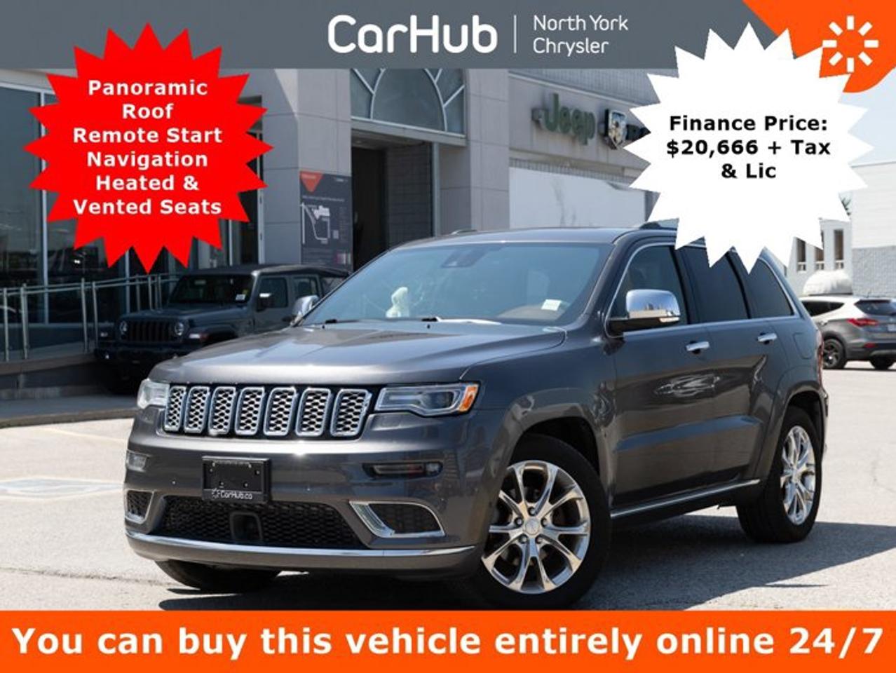 2019 Jeep Grand Cherokee Summit Panoramic Sunroof Premium Sound System Navigation System Heated and Ventilated Front Seats Photo0