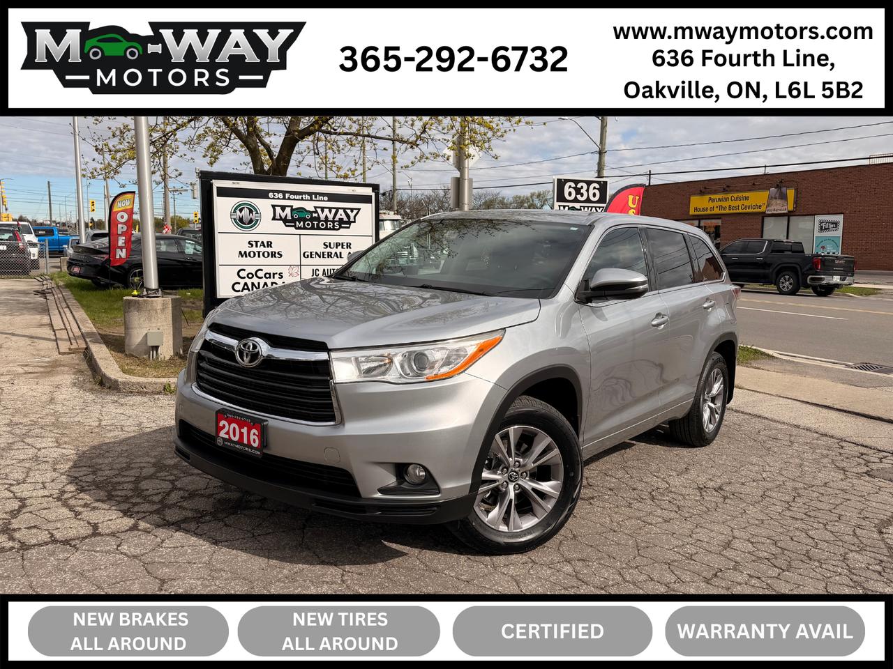 2016 Toyota Highlander LE 7 PASS NEW BRAKES NEW TIRES BACKUP CAM Photo