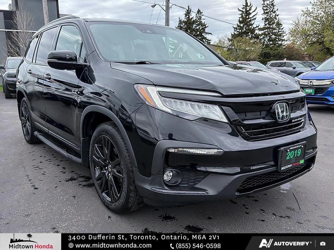 2019 Honda Pilot ULTRA LOW KMS I BLACK EDITION I 3RD ROW SEATS Photo