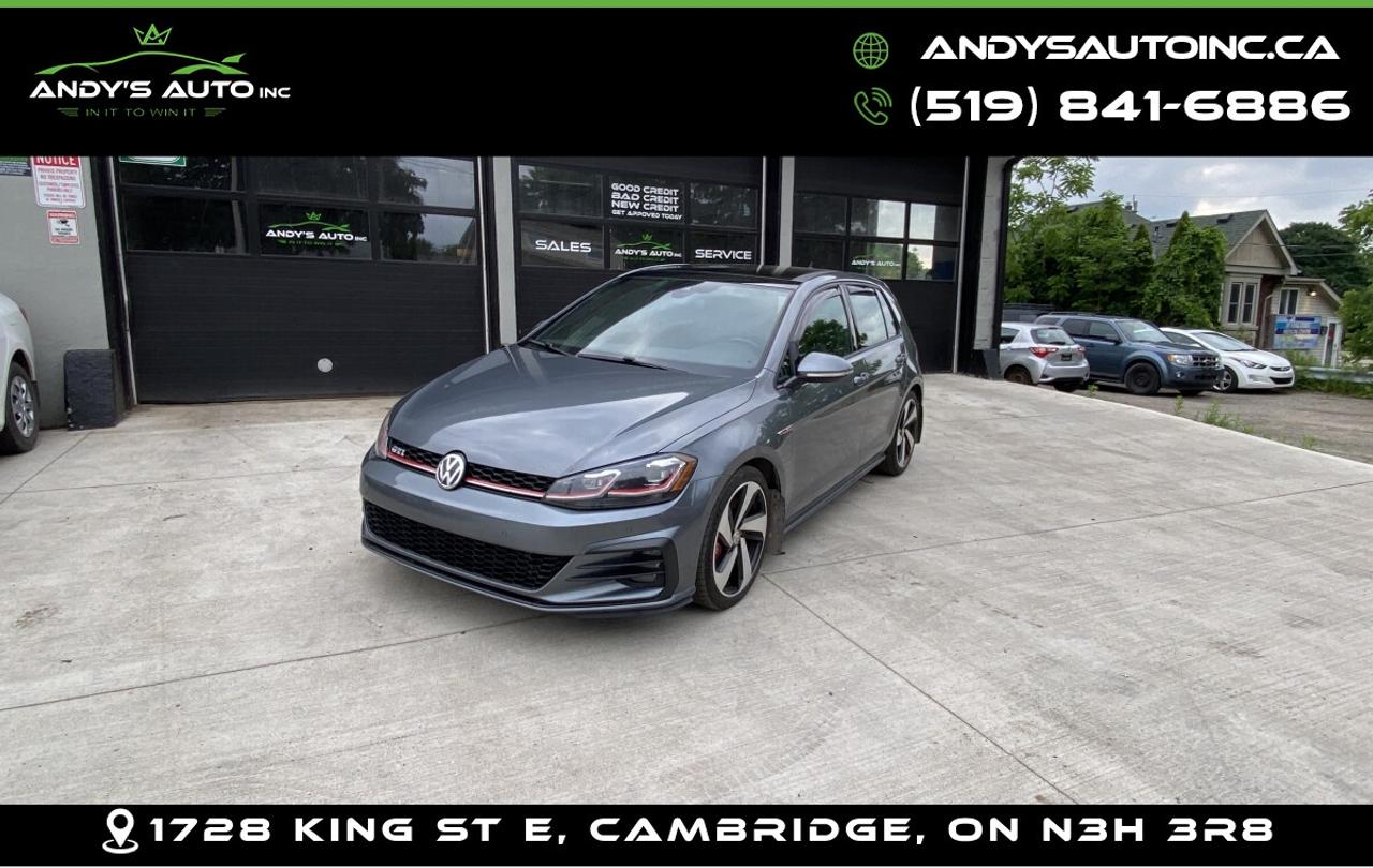 2018 Volkswagen Golf GTI ! LEATHER ! SUNROOF ! 6 SPEED MANUAL ! GTI ! LEATHER ! SUNROOF ! NO ACCIDENTS Photo0